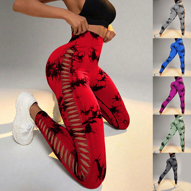 Seamless Tie Dye Leggings Women Yoga Pants Push Up Sport Fitness Running Gym  Leggings - CJdropshipping